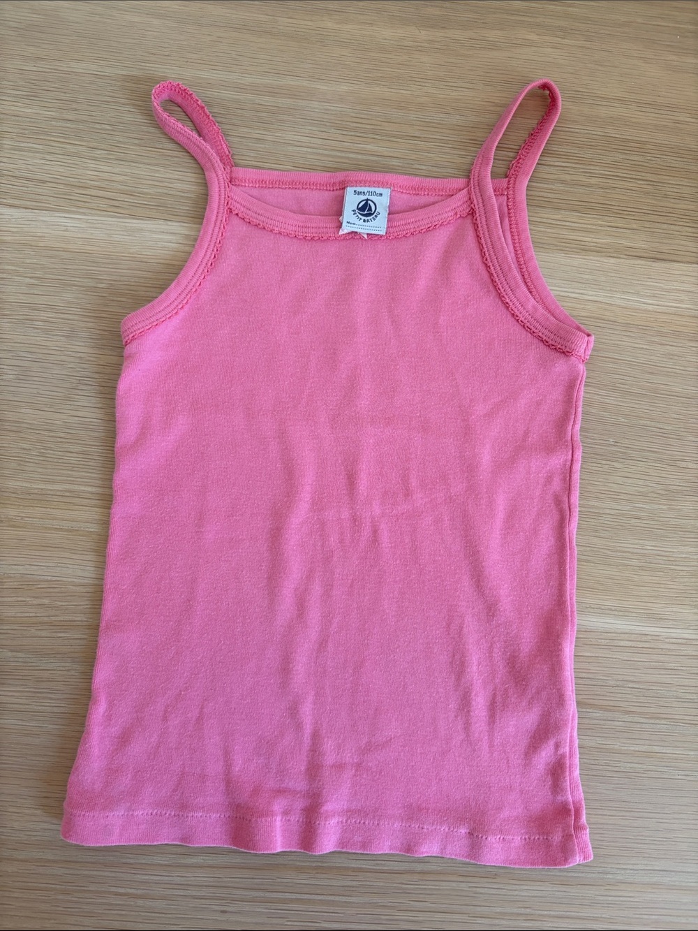 Petit Bateau Pink Girls' Short Sleeve Tee